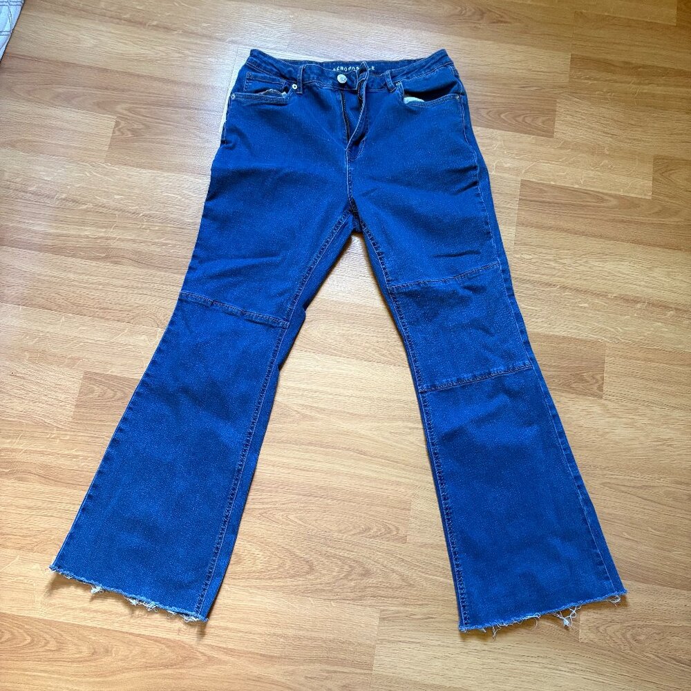 Aeropostale Women's Blue Flare Jeans